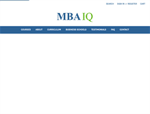 Tablet Screenshot of mbaiq.com